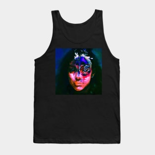 Dirty - Glitch Art Abstract Portrait Tank Top